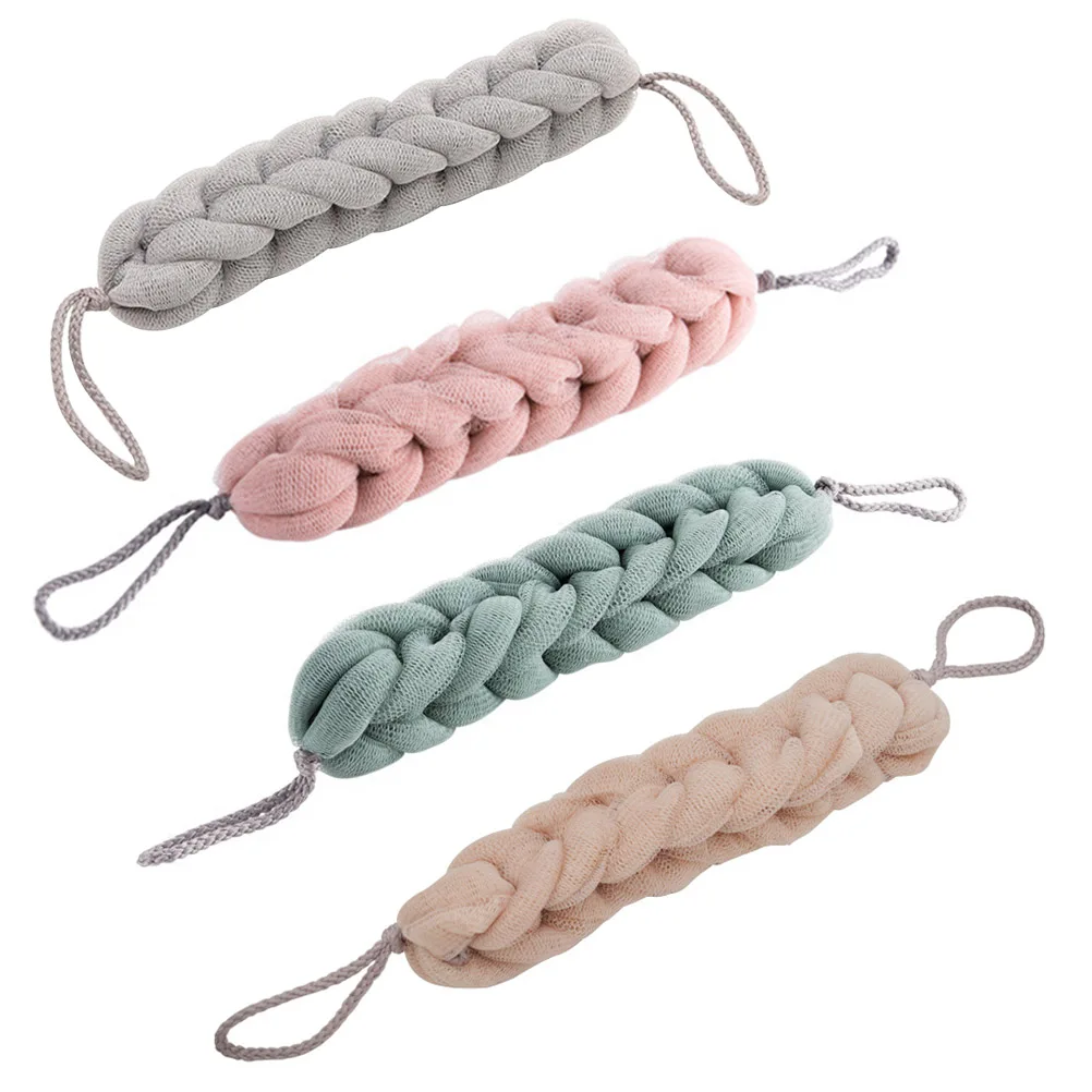4 Pcs Bath Towel Long Strip Back Scrub Bar Shower Cleaning Body Massage Promote Circulation PE Material
4 Pcs Bath Towel Long Strip Back Scrub Bar Shower Cleaning Body Massage Promote Circulation PE Material