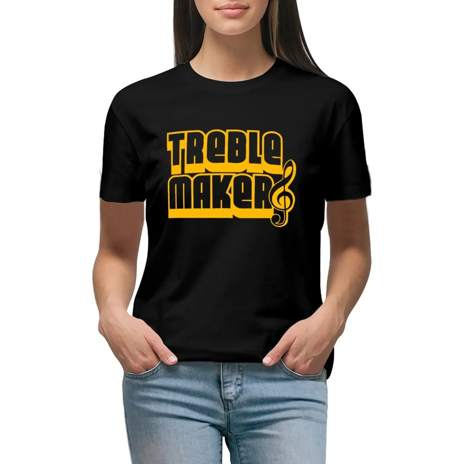 Treblemaker T-Shirt summer clothes animal print shirt for girls black t-shirts for Women
Treblemaker T-Shirt summer clothes animal print shirt for girls black t-shirts for Women