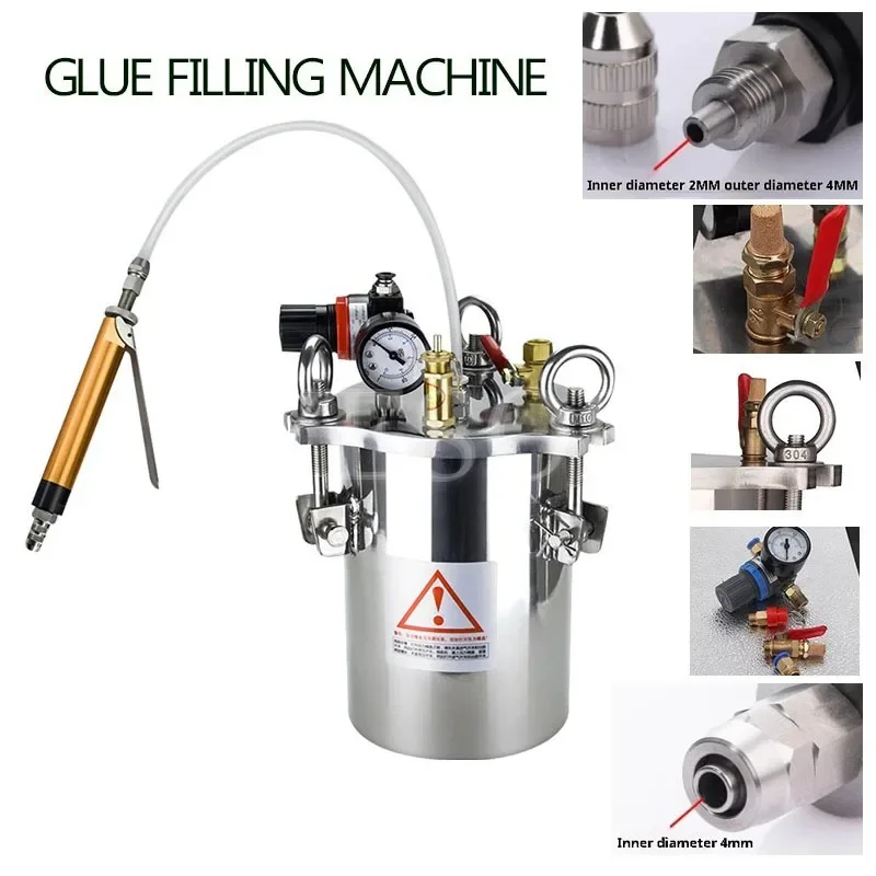 Manual Large Flow Glue Filling Machine Liquid Glue Dispenser Stainless Steel Pressure Tank
Manual Large Flow Glue Filling Machine Liquid Glue Dispenser Stainless Steel Pressure Tank