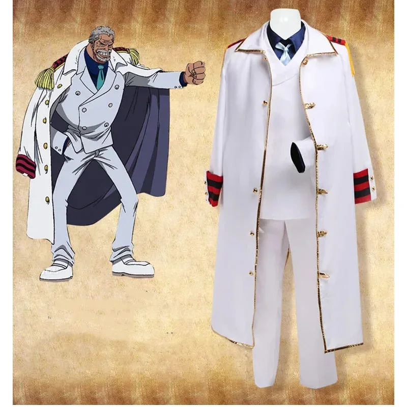 Anime Monkey D Garp Cosplay Costume Marine Uniform Jacket Coat Cloak Luffy Grandpa Party Halloween Costume Men Women
Anime Monkey D Garp Cosplay Costume Marine Uniform Jacket Coat Cloak Luffy Grandpa Party Halloween Costume Men Women