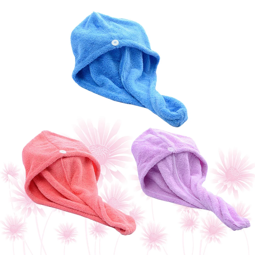 3Pcs Dry Hair Hats Microfiber Hair Towel Wrap Shower Cap Colorful Fast Drying Absorbent Bath Wrap for Women Girls
3Pcs Dry Hair Hats Microfiber Hair Towel Wrap Shower Cap Colorful Fast Drying Absorbent Bath Wrap for Women Girls