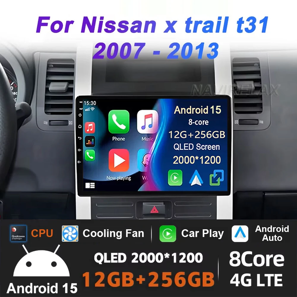 Android 15 For Nissan X-Trail T31 2007-2015 Qashqai Car Radio Multimedia Video Player Navigation GPS Carplay DSP Head Unit
Android 15 For Nissan X-Trail T31 2007-2015 Qashqai Car Radio Multimedia Video Player Navigation GPS Carplay DSP Head Unit