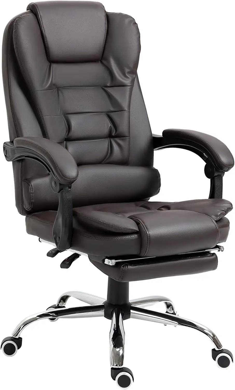 High Ba Ergonomic Executive Office Chair, Pu Leather Computer Chair With Retractable Footrest, Lumbar Support, Padded Headrest
High Ba Ergonomic Executive Office Chair, Pu Leather Computer Chair With Retractable Footrest, Lumbar Support, Padded Headrest
