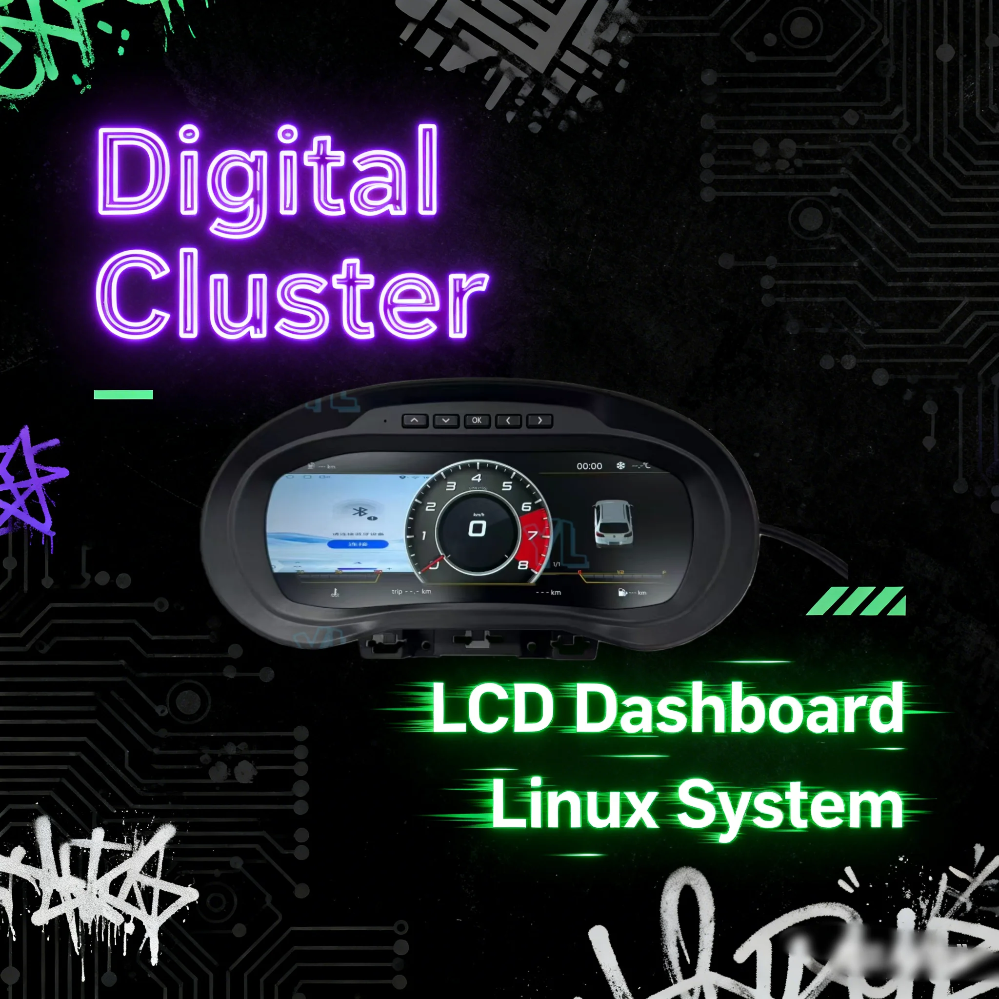 Linux для Volkswagen POLO 2009-2016 цифровой кластер автомобильный ЖК-дисплей приборной панели виртуальный кабин прибор спидометр экран блок
Linux для Volkswagen POLO 2009-2016 цифровой кластер автомобильный ЖК-дисплей приборной панели виртуальный кабин прибор спидометр экран блок