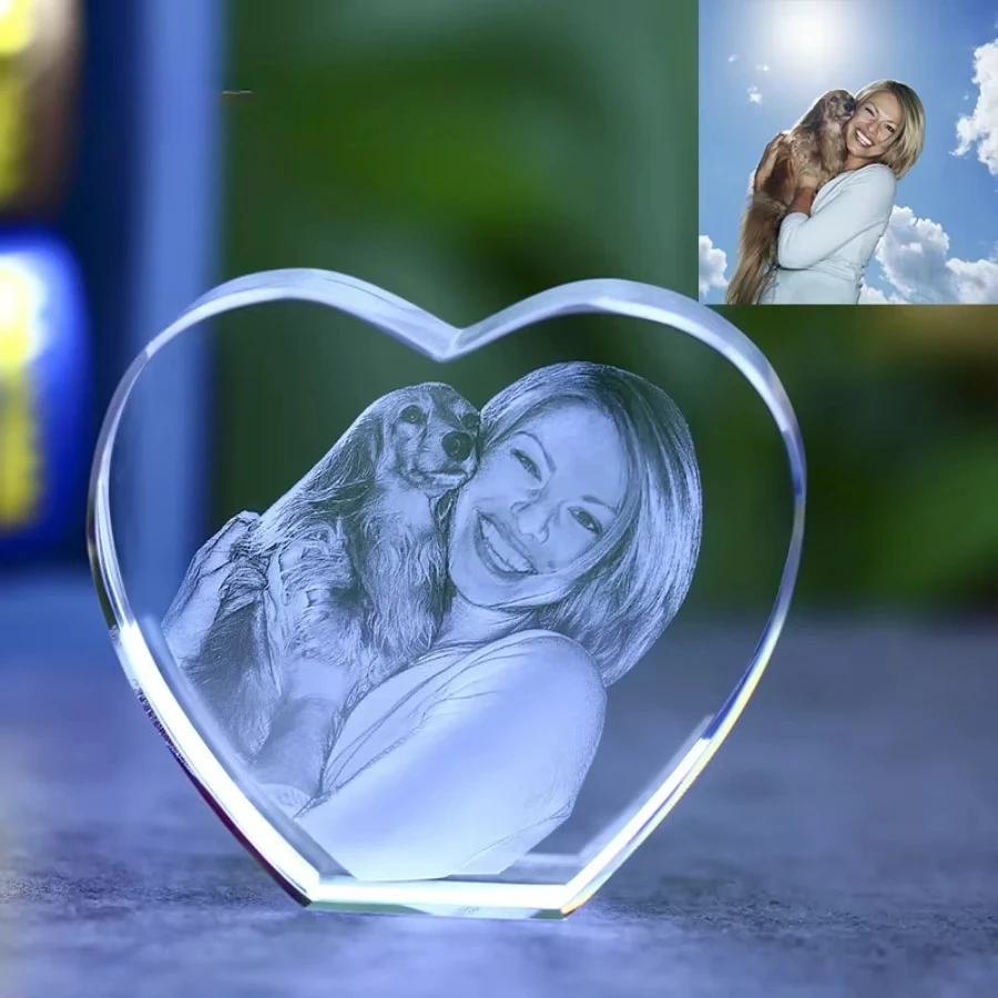 Customized Photo Gifts 3D Personalized Engraved Crystal Custom With Your Own Photo Family Friends Pet for Birthday Mother's Day
Customized Photo Gifts 3D Personalized Engraved Crystal Custom With Your Own Photo Family Friends Pet for Birthday Mother's Day