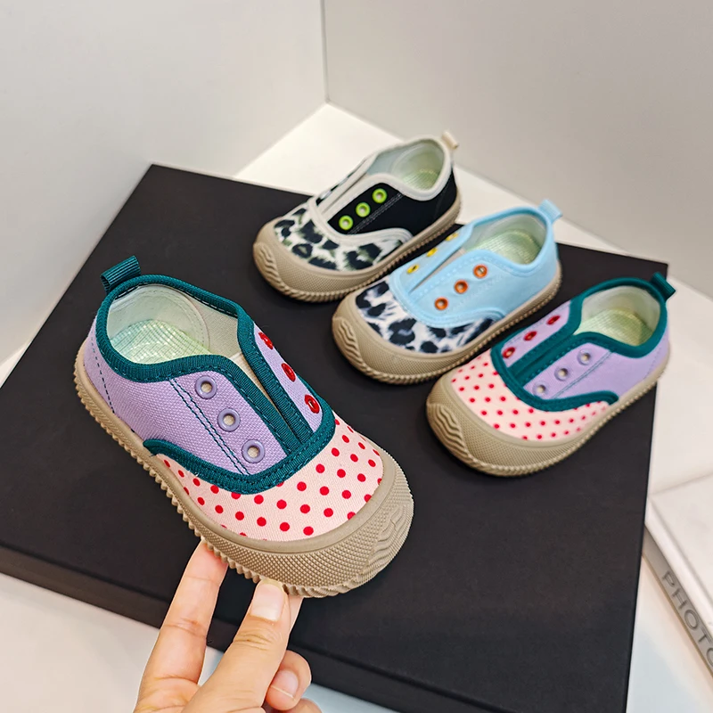 Children's Canvas Shoes Patchwork Polka Dot Causal School Shoes for Boys Girls Outdoor Non-slip Kids Sports Shoes Lightweight
Children's Canvas Shoes Patchwork Polka Dot Causal School Shoes for Boys Girls Outdoor Non-slip Kids Sports Shoes Lightweight