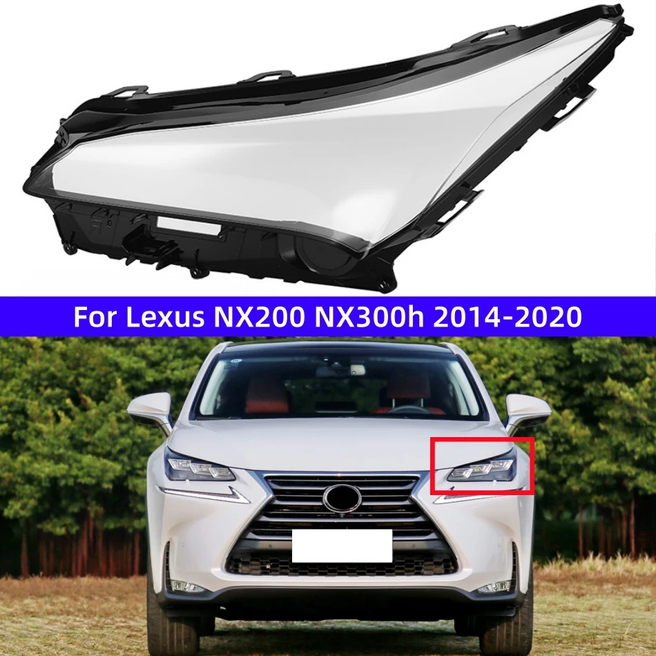 For Lexus NX NX200 NX300 2014 2015 2016 2017 2018 2019 2020 Auto Accessory Transparent PC Material Front Lamp Cover
For Lexus NX NX200 NX300 2014 2015 2016 2017 2018 2019 2020 Auto Accessory Transparent PC Material Front Lamp Cover