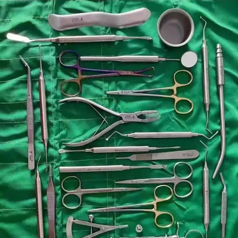 Dental Implant Kit - German Implant 26 Piece Surgical Instrument Set - Basic Kit - Bone Biting Pliers
Dental Implant Kit - German Implant 26 Piece Surgical Instrument Set - Basic Kit - Bone Biting Pliers