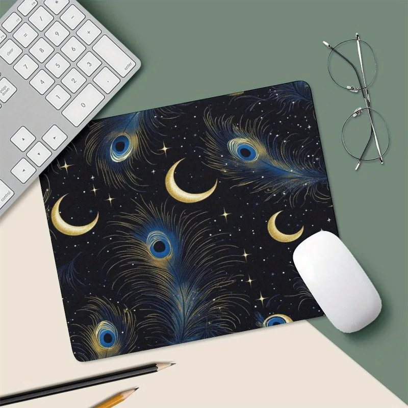 Starry Night Peacock Feather MousePad Anti-slip Rubber Small Size Office DeskPad Suitable for Laptop Keyboard and PC Accessories
Starry Night Peacock Feather MousePad Anti-slip Rubber Small Size Office DeskPad Suitable for Laptop Keyboard and PC Accessories