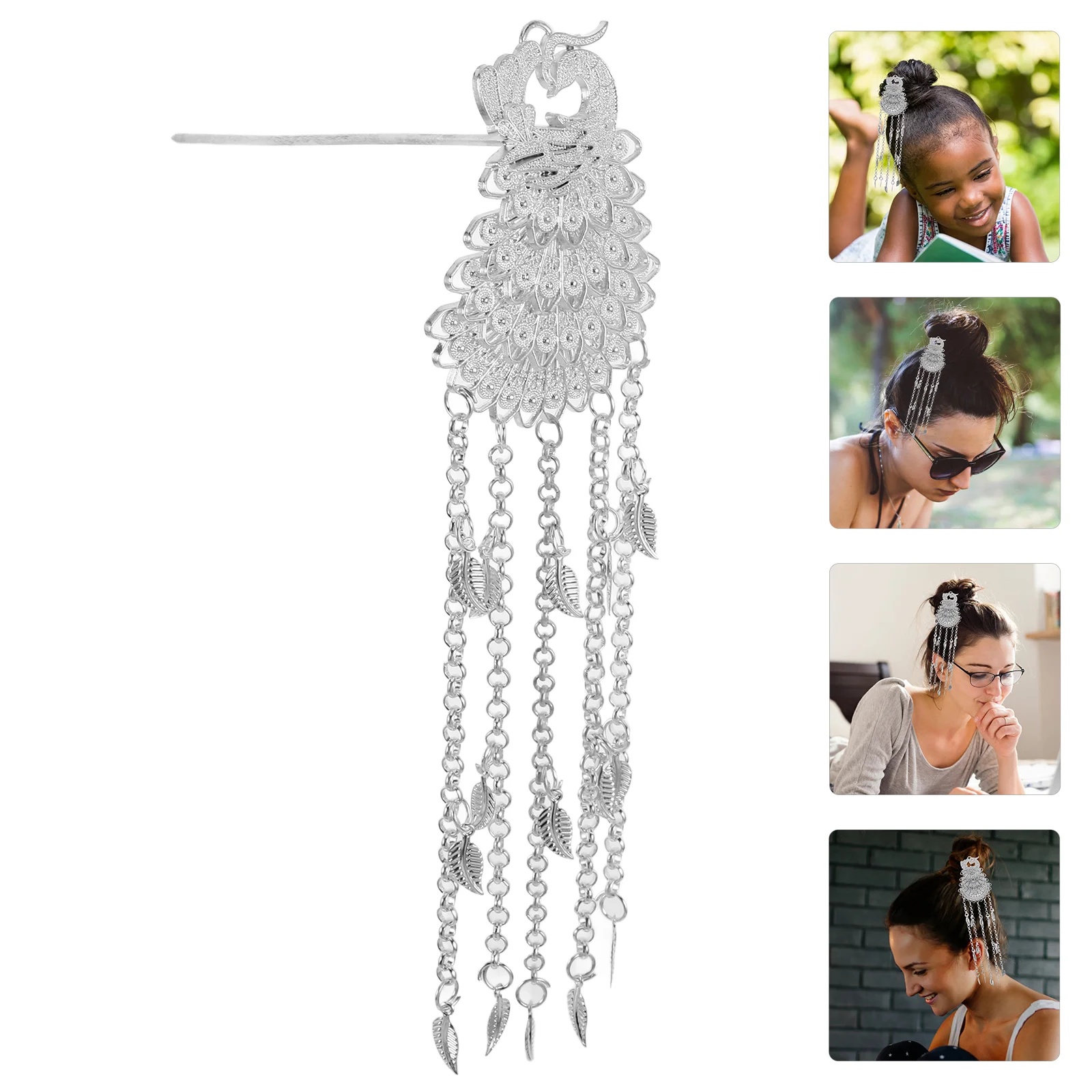 Peacock Hairpin Stick Decorative Pins Crown Sticks Chinese Accessories Alloy Travel Japanese
Peacock Hairpin Stick Decorative Pins Crown Sticks Chinese Accessories Alloy Travel Japanese