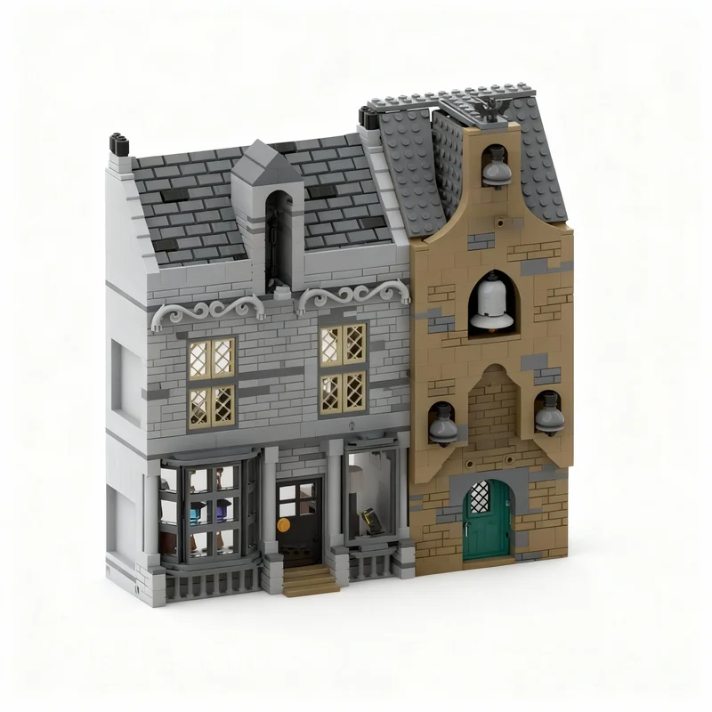 1563pcs MOC Diagon Alley Nell S Bells Magic Lantern Wizard Model Building Blocks Construction Toys Christmas Gifts Brick Kids
1563pcs MOC Diagon Alley Nell S Bells Magic Lantern Wizard Model Building Blocks Construction Toys Christmas Gifts Brick Kids