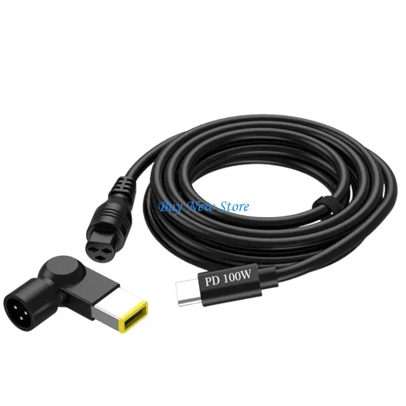 20CE Type C To 3pin Port PD100W Fast Charging Cable With Square Adapter For Laptop
20CE Type C To 3pin Port PD100W Fast Charging Cable With Square Adapter For Laptop