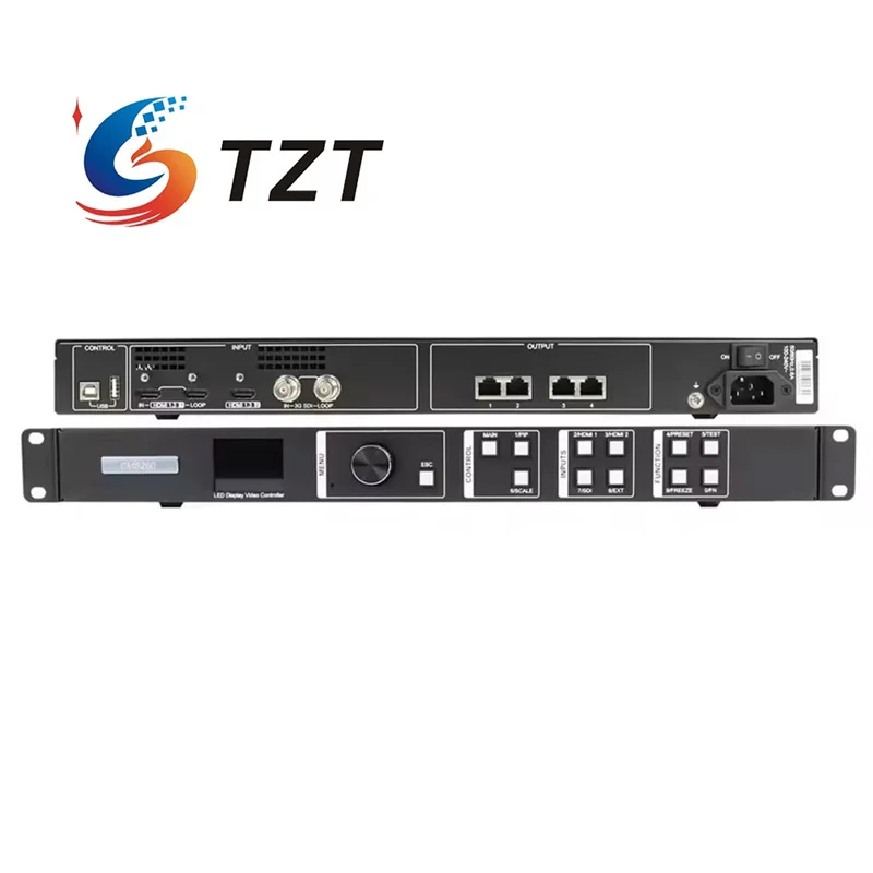 Видеопроцессор TZT CMS260, универсальный контроллер с 4 портами Gigabit Ethernet, поддержка 3840x3840 пикселей
Видеопроцессор TZT CMS260, универсальный контроллер с 4 портами Gigabit Ethernet, поддержка 3840x3840 пикселей
