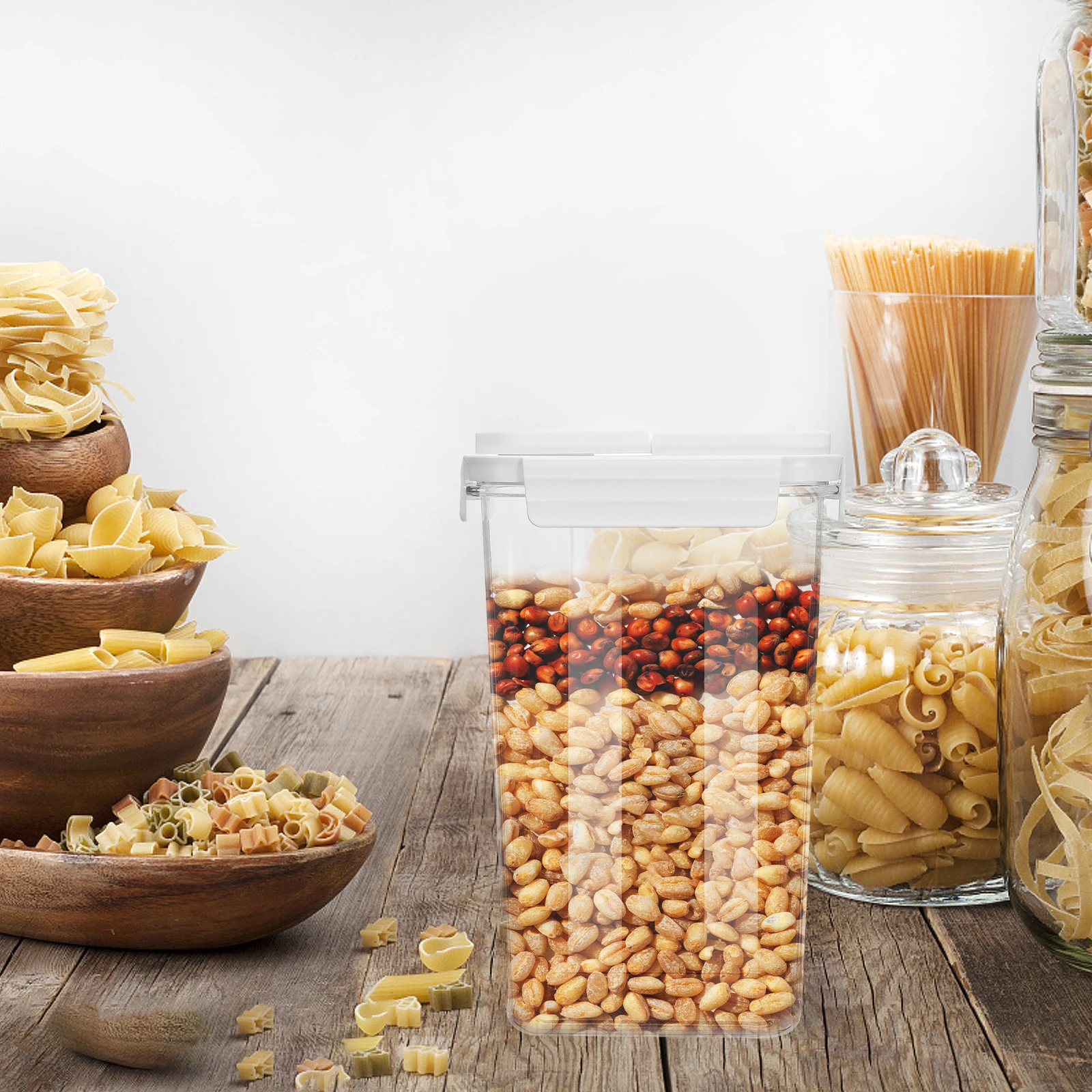 Storage Jar Airtight Food Containers High Capacity Dried Fruit Flour Sugar Wide Mouth Sealed Lid Clear Material Pantry
Storage Jar Airtight Food Containers High Capacity Dried Fruit Flour Sugar Wide Mouth Sealed Lid Clear Material Pantry