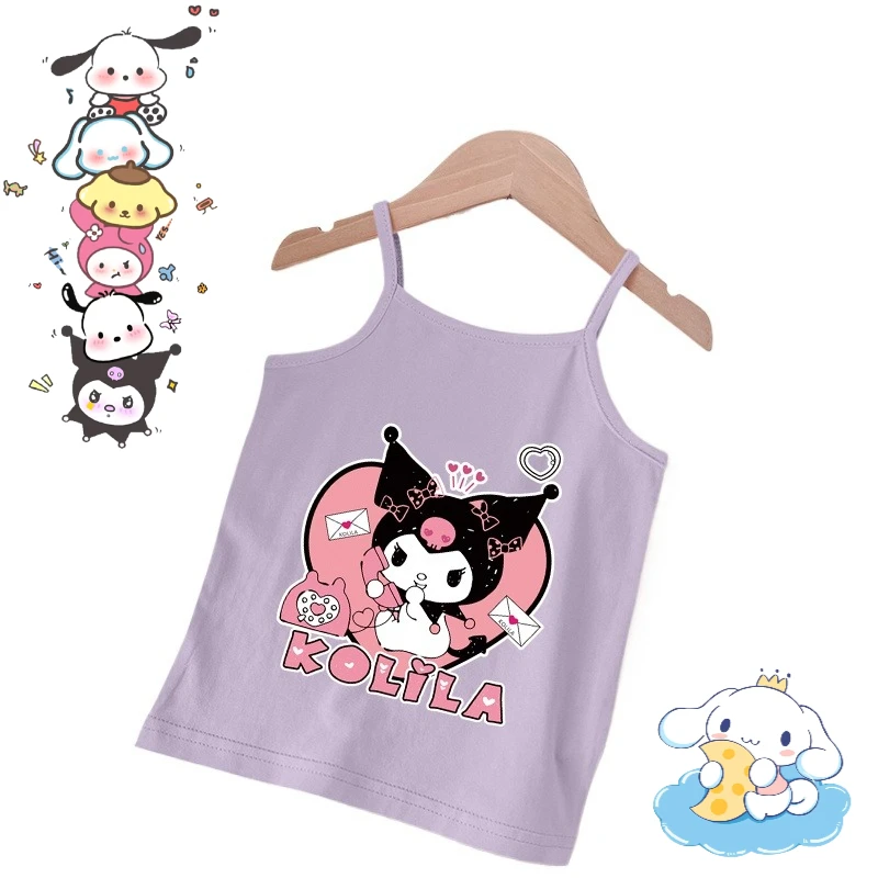 Sanrio Kuromi cartoon cute children's vest creative Kawaii girls summer lightweight breathable camisole sleeveless top gift
Sanrio Kuromi cartoon cute children's vest creative Kawaii girls summer lightweight breathable camisole sleeveless top gift