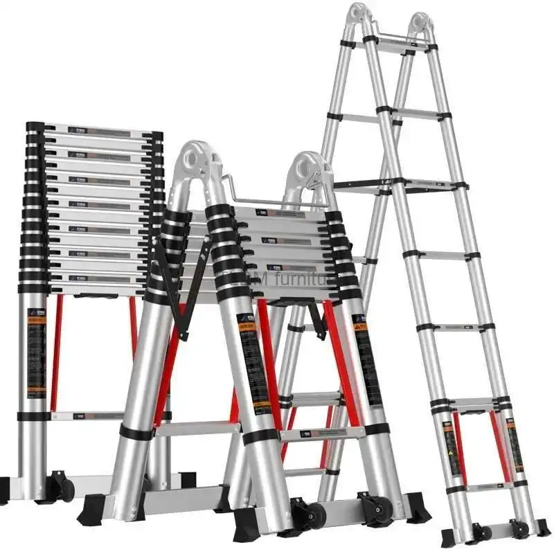 Modern Aluminum Alloy Step Ladders for Home Telescopic Folding Ladder Light Luxury Kitchen Multifunctional Engineering Staircase
Modern Aluminum Alloy Step Ladders for Home Telescopic Folding Ladder Light Luxury Kitchen Multifunctional Engineering Staircase