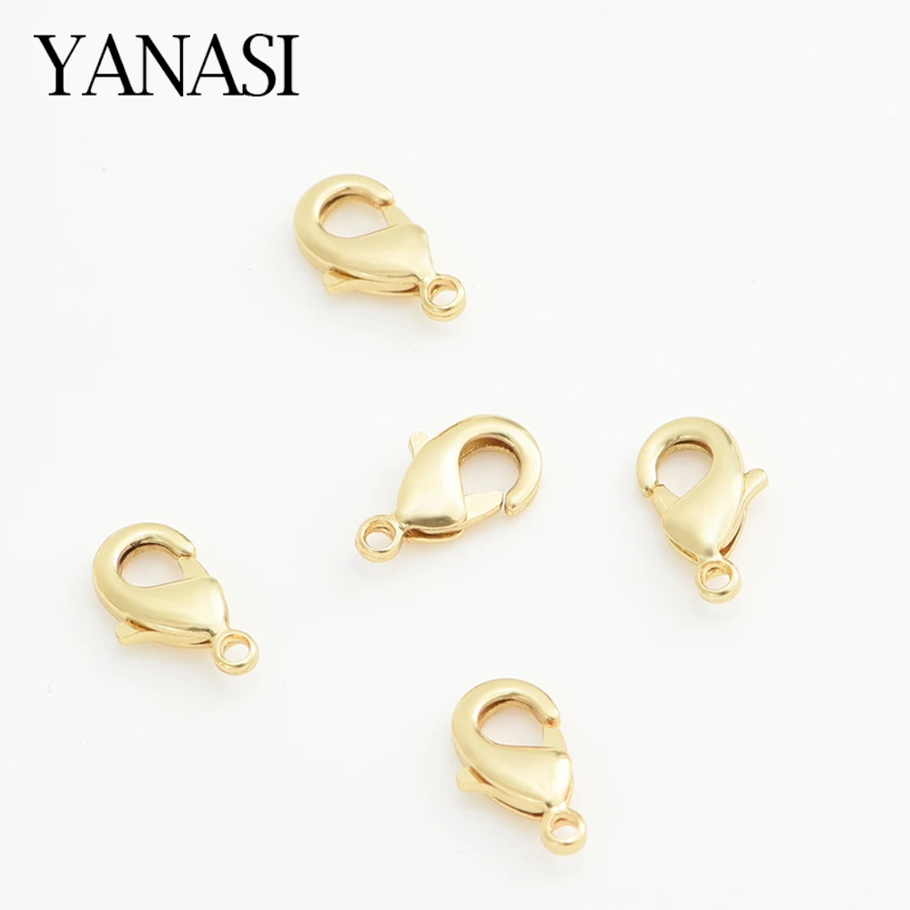 4PCS 10MM/12MM/15MM 18K Gold Plated Brass Lobster Clasps Connect Clasps For DIY Bracelet Necklace Jewelry Making Accessories
4PCS 10MM/12MM/15MM 18K Gold Plated Brass Lobster Clasps Connect Clasps For DIY Bracelet Necklace Jewelry Making Accessories