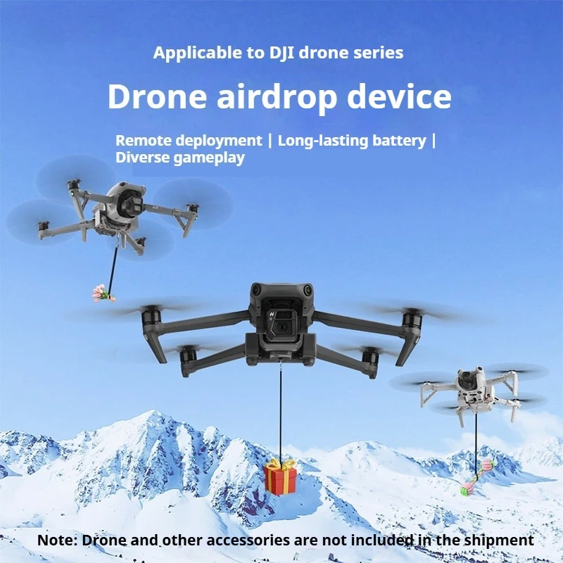 Портативная дронная система Airdrop, совместимая с DJI Air 3S/2 Pro, Mavic 3/Mini — аксессуар для метания и падения.
Портативная дронная система Airdrop, совместимая с DJI Air 3S/2 Pro, Mavic 3/Mini — аксессуар для метания и падения.