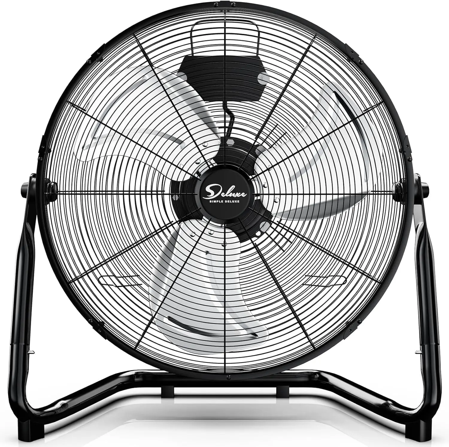 18 Inch High Velocity Floor Fan, 3-Speed, 4012 CFM, Heavy Duty Metal, Black
18 Inch High Velocity Floor Fan, 3-Speed, 4012 CFM, Heavy Duty Metal, Black