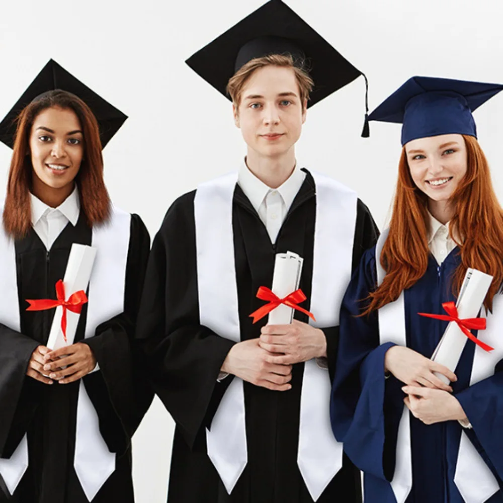 Doctor Graduation Season Ribbon Bachelor Satin Sash Etiquette Shoulder Strap Solid Color Master Happy Graduation Party Supplies
Doctor Graduation Season Ribbon Bachelor Satin Sash Etiquette Shoulder Strap Solid Color Master Happy Graduation Party Supplies