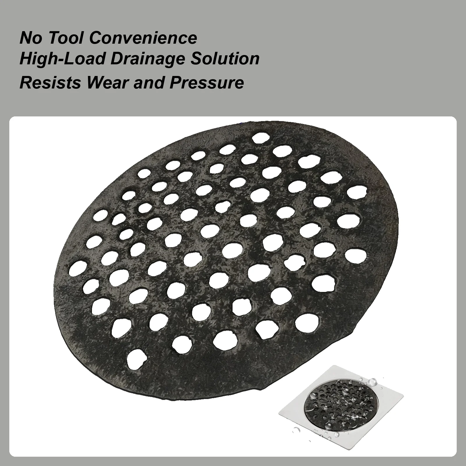 Garage Drain Cover 7-Inch Heavy Duty Round Strainer Garage Bathroom Drainage Grate for Bathroom Balcony Garden Yard Lawn
Garage Drain Cover 7-Inch Heavy Duty Round Strainer Garage Bathroom Drainage Grate for Bathroom Balcony Garden Yard Lawn