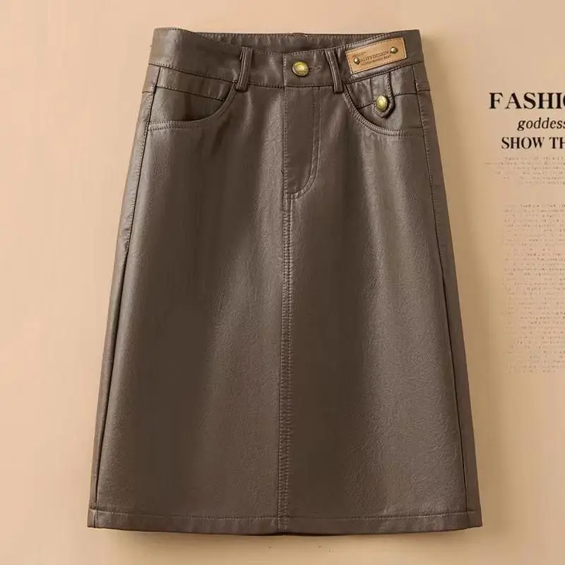 2025 new leather women's high waist and thin autumn loose a-shaped skirt medium and long PU leather skirt women's tide
2025 new leather women's high waist and thin autumn loose a-shaped skirt medium and long PU leather skirt women's tide