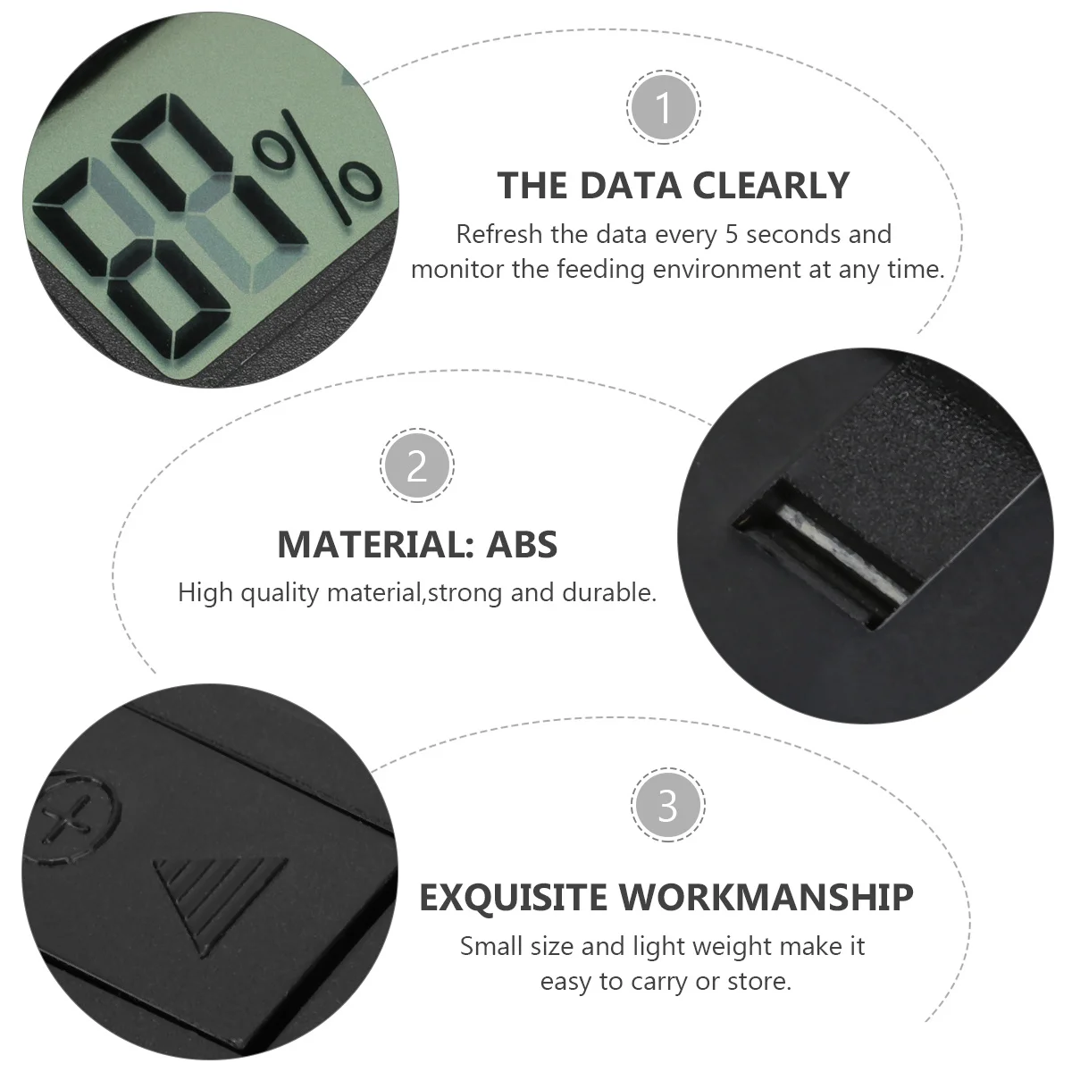 2Pcs Mini Hygrometer Thermometer Digital Humidity Meter Indoor Outdoor LCD Hygrothermograph Built-in Probe for Reptiles Lizards
2Pcs Mini Hygrometer Thermometer Digital Humidity Meter Indoor Outdoor LCD Hygrothermograph Built-in Probe for Reptiles Lizards