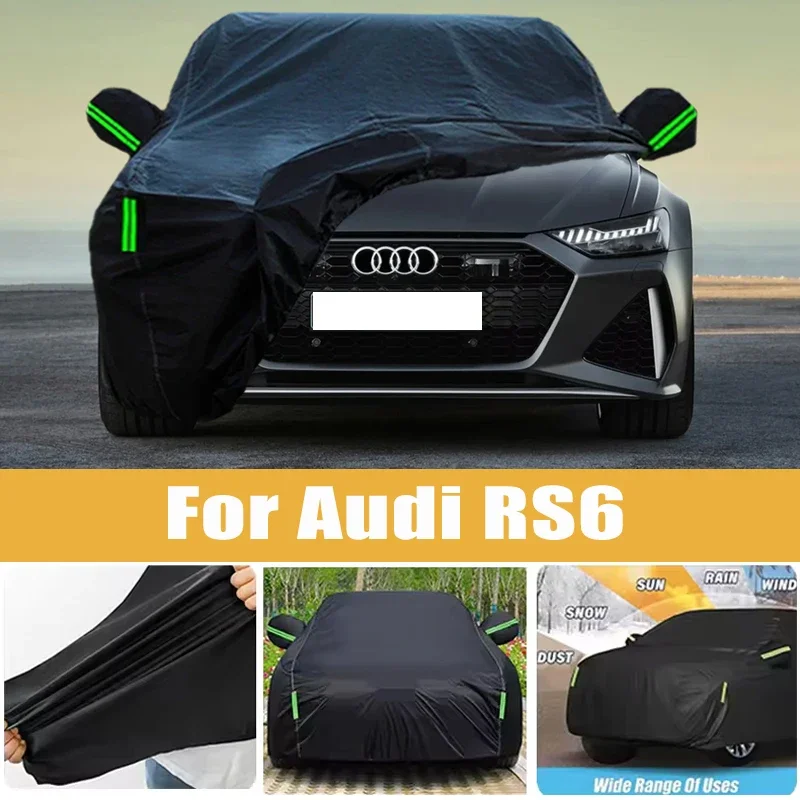 For Audi RS6 Full Car Cover Four Seasons Universal Outdoor Sun Anti UV Rain Snow Dust Protection Oxford Cloth Car Accessories
For Audi RS6 Full Car Cover Four Seasons Universal Outdoor Sun Anti UV Rain Snow Dust Protection Oxford Cloth Car Accessories