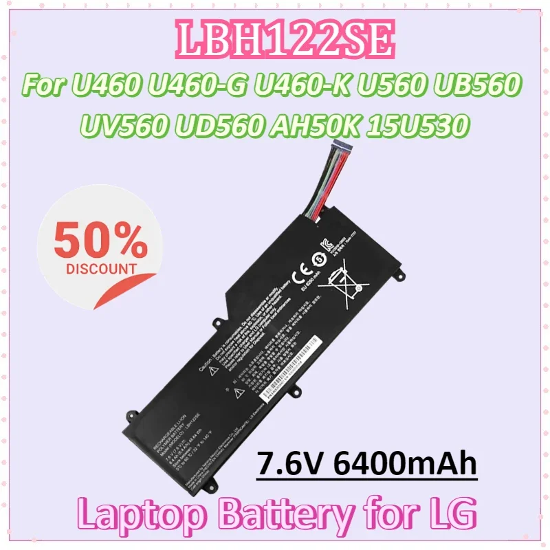 Новый аккумулятор для ноутбука LBH122SE 7,6 В, 6400 мАч, 48,64 Втч для LG U460 U460-G U460-M.AFB5L U460-K U560 UB560 UV560 UD560 AH50K 15U530
Новый аккумулятор для ноутбука LBH122SE 7,6 В, 6400 мАч, 48,64 Втч для LG U460 U460-G U460-M.AFB5L U460-K U560 UB560 UV560 UD560 AH50K 15U530