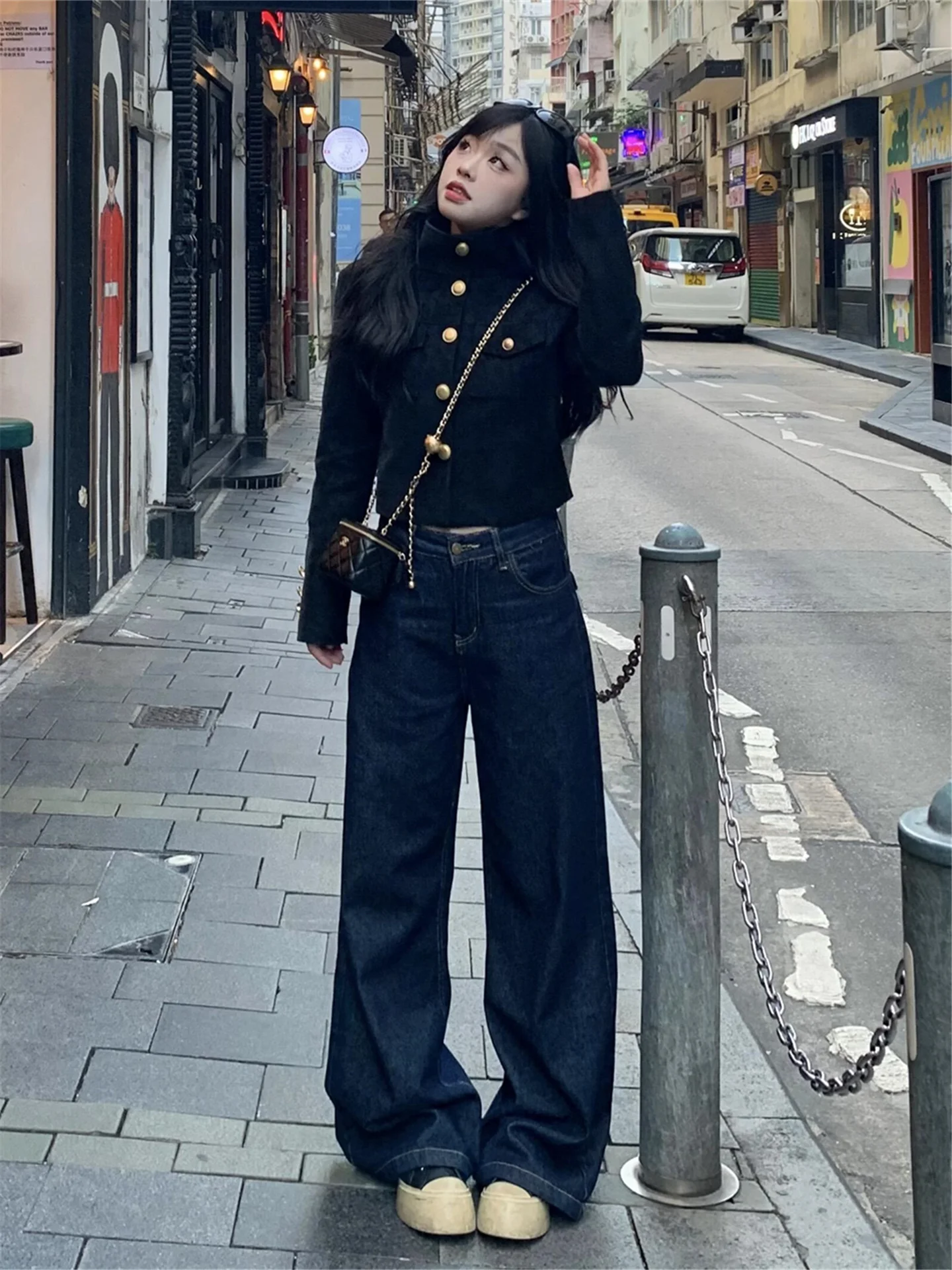 Loose Fit Low Waist Bell Bottom Wide Leg Blue Jeans Women's Casual Pants Spring Season Comfortable Cotton Retro Style
Loose Fit Low Waist Bell Bottom Wide Leg Blue Jeans Women's Casual Pants Spring Season Comfortable Cotton Retro Style