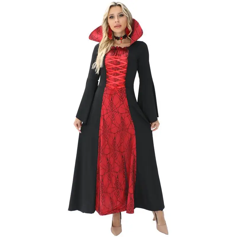 Black Lace Witch Costume Halloween Spider Gothic Style Women's Cosplay Fashionable Ethnic Stage Clothing 2872
Black Lace Witch Costume Halloween Spider Gothic Style Women's Cosplay Fashionable Ethnic Stage Clothing 2872