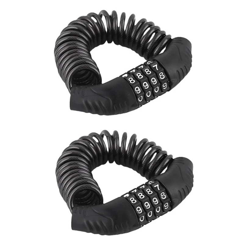 2PCS Bicycle Lock Steel Cable Chain Password 4 Digit Lock Anti-Theft Combination Number Code Safety Bike Accessories
2PCS Bicycle Lock Steel Cable Chain Password 4 Digit Lock Anti-Theft Combination Number Code Safety Bike Accessories