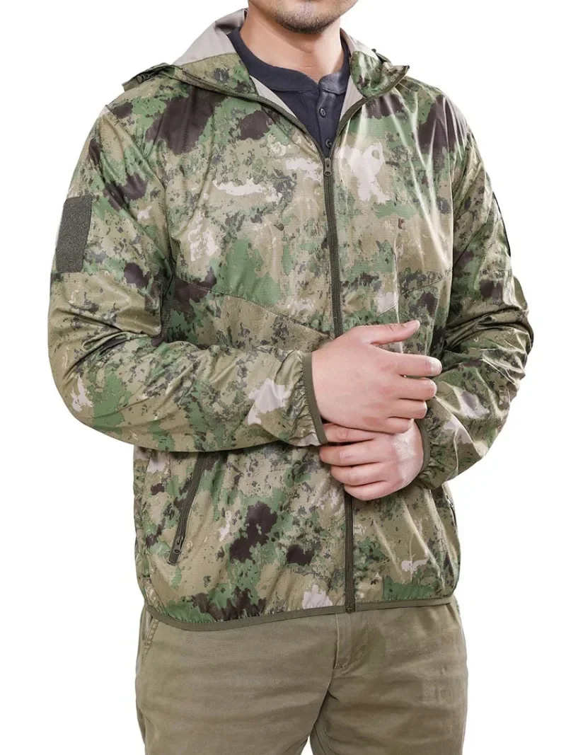 Hot Sale Men Summer Tactical Jacket Outdoor Light Quick Drying Camping Fishing Jacket Military Camo Hooded Sunscreen Clothing 37 Se39a2e0f37d2403b80f75b50a3270349Z