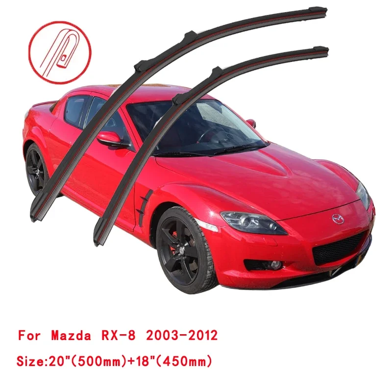 For Mazda RX-8 SE FE SE17 Coupe 1.3 2003 2004 2005 2007 2008 2009 2012 Blue Car Wipers Double Rubber Car Windshield Wiper Blades
For Mazda RX-8 SE FE SE17 Coupe 1.3 2003 2004 2005 2007 2008 2009 2012 Blue Car Wipers Double Rubber Car Windshield Wiper Blades