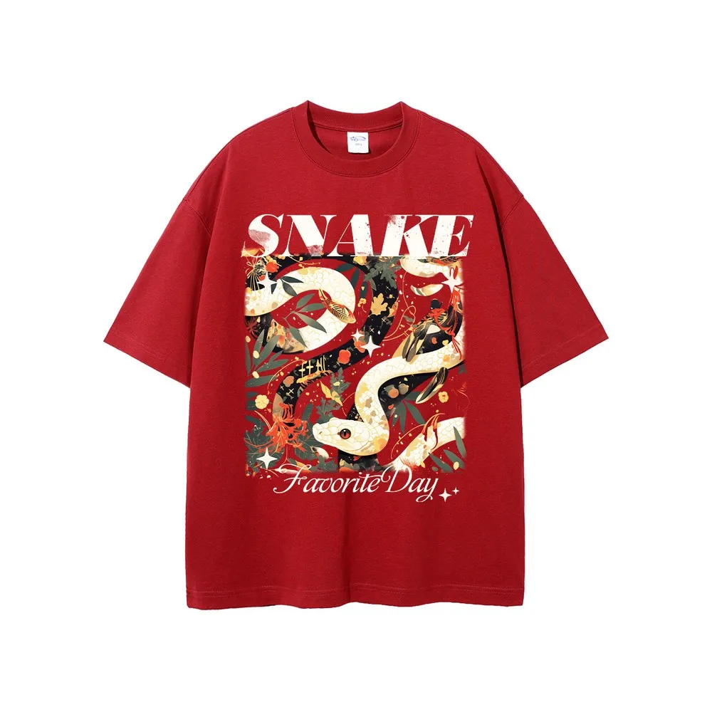 Snake Print Graphic T Shirts Y2K Oversized Retro Short Sleeve Tees Gothic Men's Clothing Women Cotton Tops T-shirt
Snake Print Graphic T Shirts Y2K Oversized Retro Short Sleeve Tees Gothic Men's Clothing Women Cotton Tops T-shirt