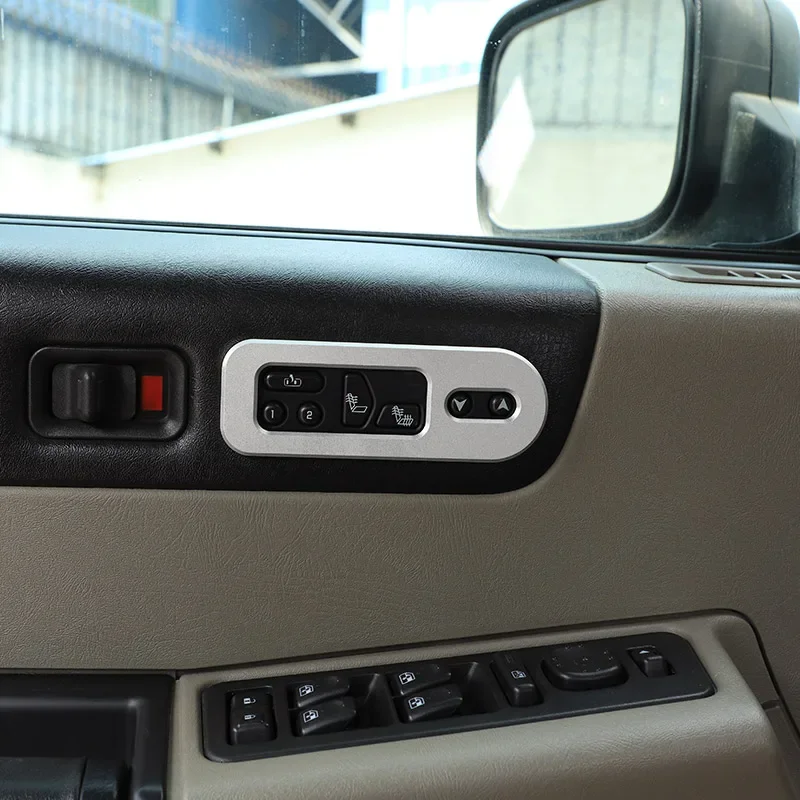For Hummer H2 2003-2007 Aluminum Alloy Silver/Red Car Seat Memory Button Decoration Frame Sticker Car Interior Accessories
For Hummer H2 2003-2007 Aluminum Alloy Silver/Red Car Seat Memory Button Decoration Frame Sticker Car Interior Accessories