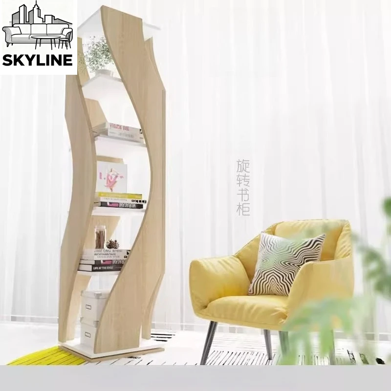 Rotating bookcase 360-degree bookshelf floor-to-ceiling modern simple living room storage corner cabinet
Rotating bookcase 360-degree bookshelf floor-to-ceiling modern simple living room storage corner cabinet