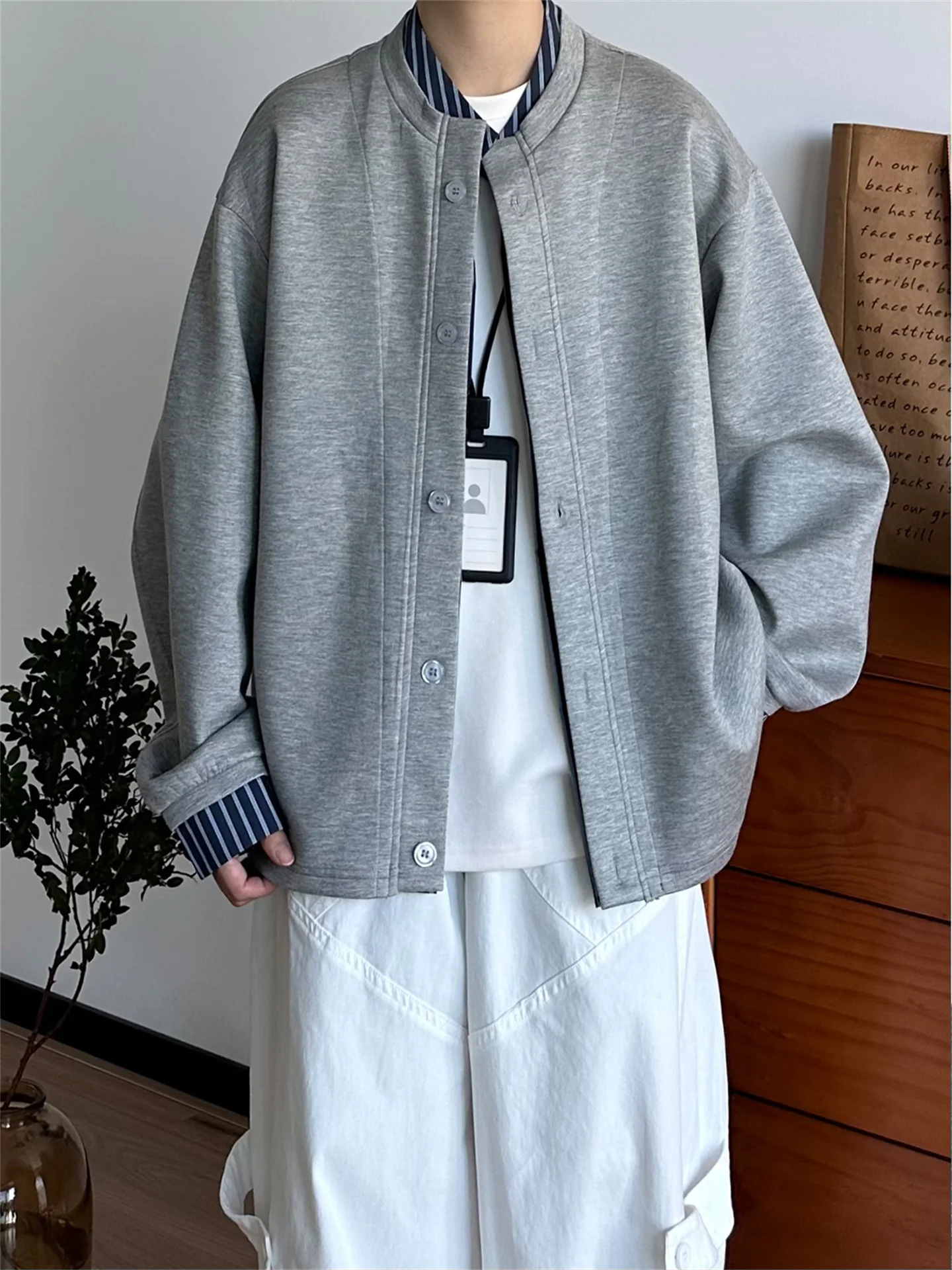 Мужская повседневная универсальная толстовка-кардиган с эффектом двухслойности, в полоску, свободного кроя, с длинными рукавами, весна-осень
Мужская повседневная универсальная толстовка-кардиган с эффектом двухслойности, в полоску, свободного кроя, с длинными рукавами, весна-осень