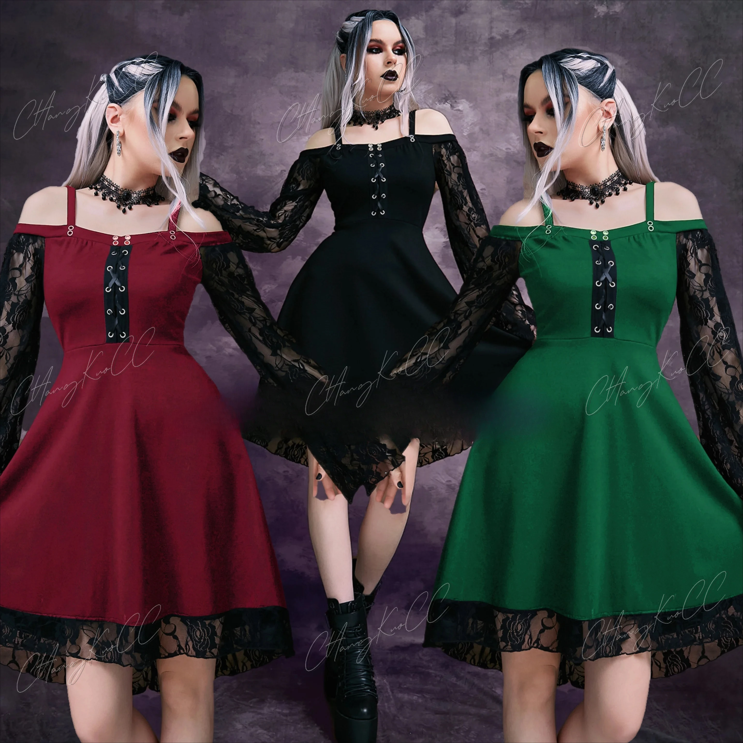 Gothic Fashion Women's Medieval Cosplay Costume Sexy Tube Top Sling Lace Lace-Up Dress
Gothic Fashion Women's Medieval Cosplay Costume Sexy Tube Top Sling Lace Lace-Up Dress