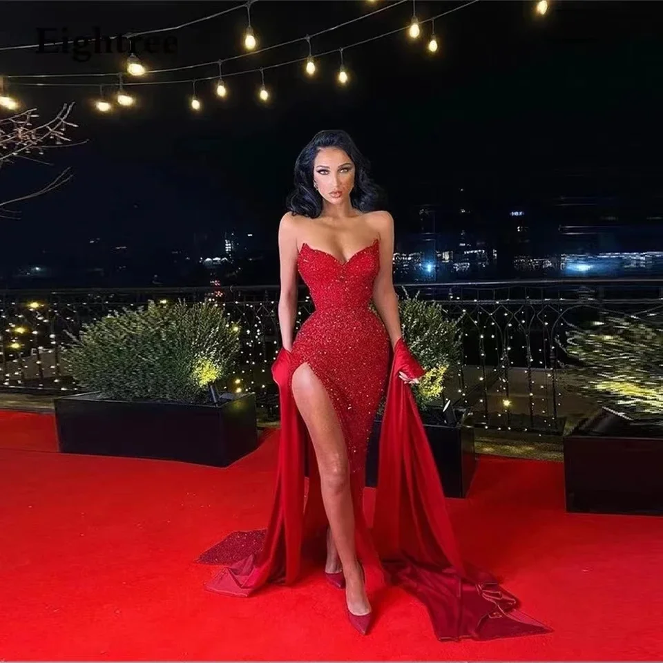 V Neck Mermaid Prom Dresses Long Sparkly Sequins Sweetheart Sleeveless Sexy Split Evening Gowns Formal Night Party Gowns
V Neck Mermaid Prom Dresses Long Sparkly Sequins Sweetheart Sleeveless Sexy Split Evening Gowns Formal Night Party Gowns