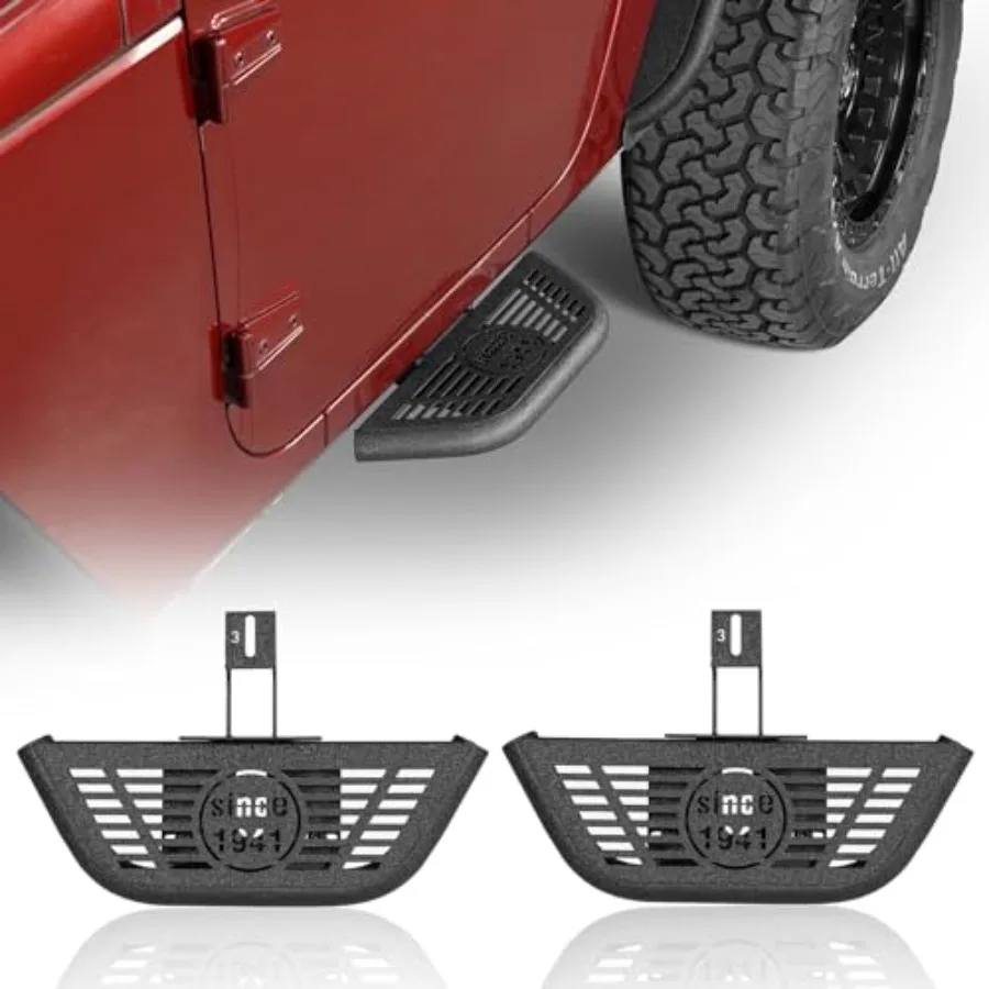 Подножки JK (2 шт.) для 2-дверных моделей Jeep Wrangler JK 2007-2018, легкие, передние, с креплением на дверь
Подножки JK (2 шт.) для 2-дверных моделей Jeep Wrangler JK 2007-2018, легкие, передние, с креплением на дверь