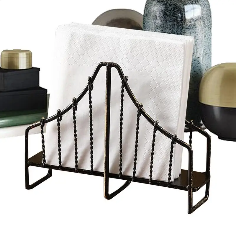 Metal Napkin Holder Metal Upright Vintage Bridge Napkin Holder Decorative Retro Kitchen Accessories Space-Saving Tissue Stand
Metal Napkin Holder Metal Upright Vintage Bridge Napkin Holder Decorative Retro Kitchen Accessories Space-Saving Tissue Stand