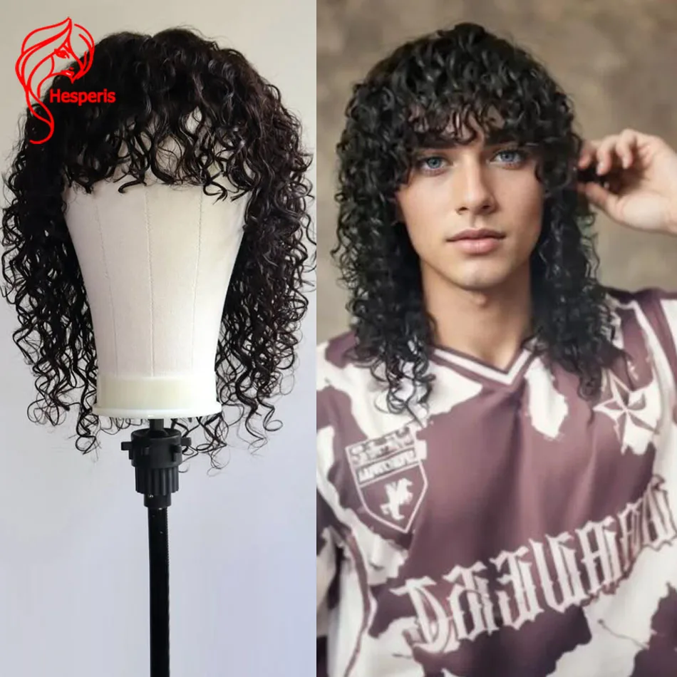 Hesperis Curly Human Hair Wig With Bangs Brazilian Remy 13x6 Lace Front Wig For Man Curly Lace Male Wig Pre Style Curly Wig
Hesperis Curly Human Hair Wig With Bangs Brazilian Remy 13x6 Lace Front Wig For Man Curly Lace Male Wig Pre Style Curly Wig