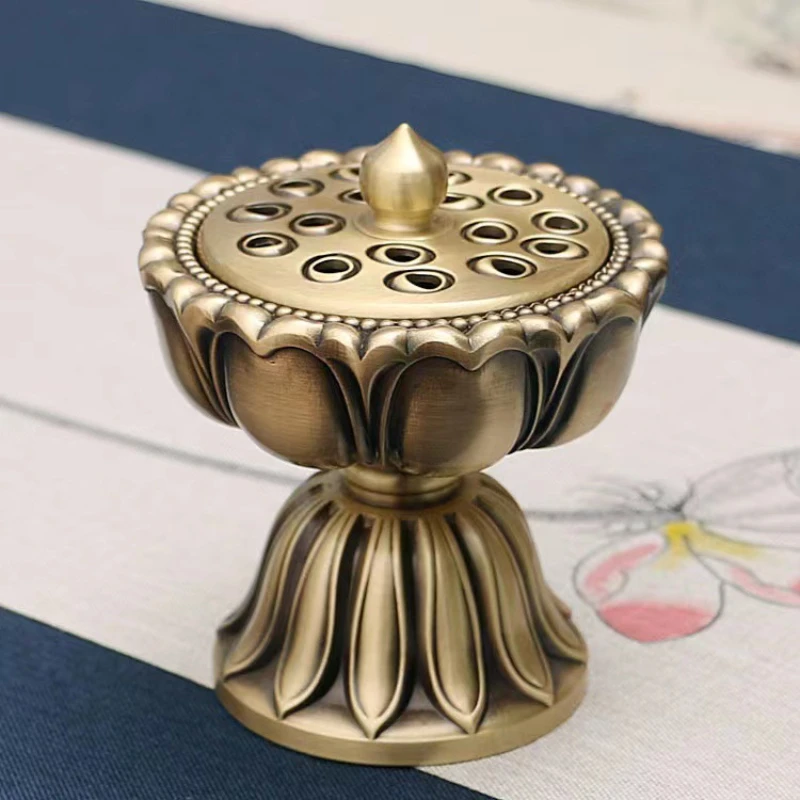 PureCopper Zen Lotus Copper Incense Burner Pure Copper Antique Old Treasure Lotus Lamp Sandalwood Incense Burner Chinese Incense
PureCopper Zen Lotus Copper Incense Burner Pure Copper Antique Old Treasure Lotus Lamp Sandalwood Incense Burner Chinese Incense