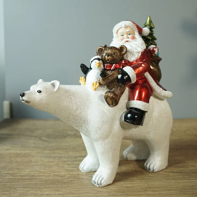 Santa Riding White Bear Christmas Gifts Home Living Room Desktop Decorations Ornaments
Santa Riding White Bear Christmas Gifts Home Living Room Desktop Decorations Ornaments