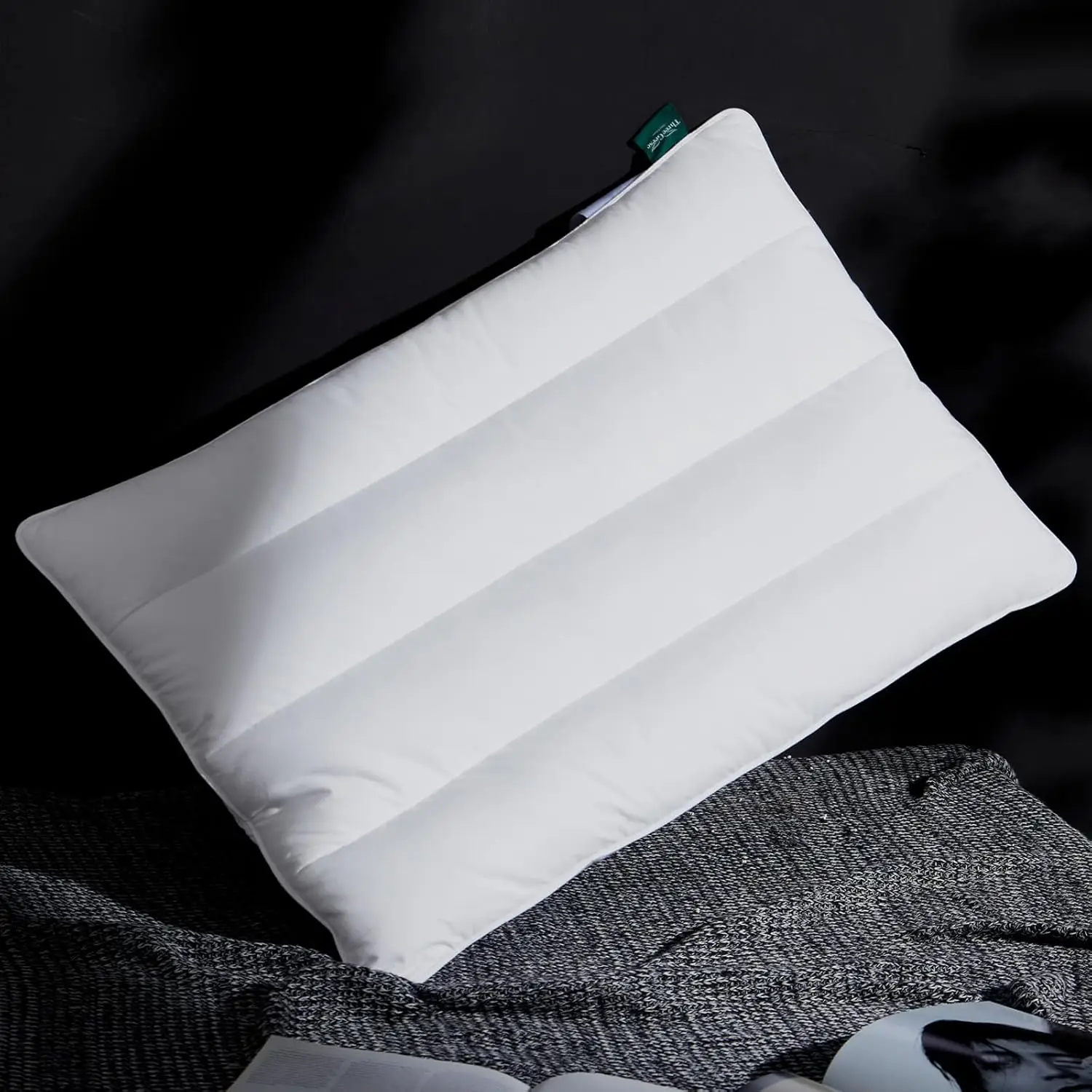 Flat Thin Goose Down Pillows Queen Size 2.5" Height Medium Firm Hotel Collection
Flat Thin Goose Down Pillows Queen Size 2.5" Height Medium Firm Hotel Collection