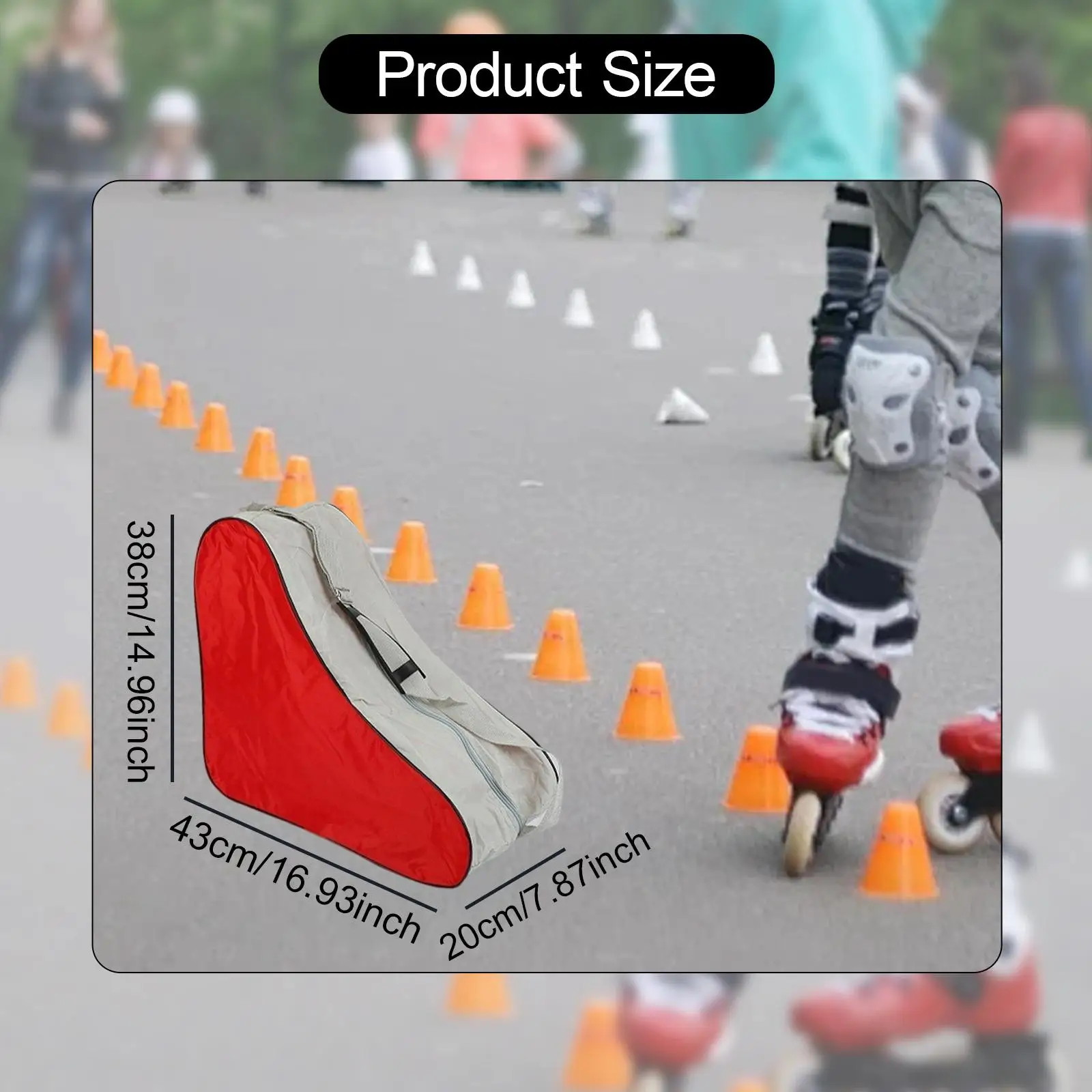 Inline Skate Backpack Kids Roller Skating Shoes Bag Lightweight Mesh Handbag Shoulder Strap for Artistic Skates
Inline Skate Backpack Kids Roller Skating Shoes Bag Lightweight Mesh Handbag Shoulder Strap for Artistic Skates
