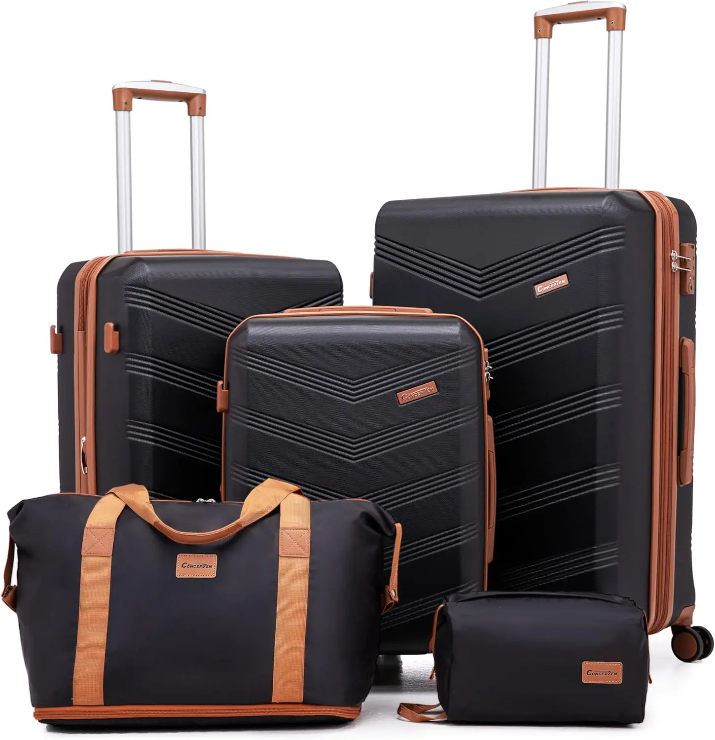 Expandable Five Piece Luggage Set Hard Shell Suitcase Set With Spinner Wheels 22x14x9 Airline Approved Carry On Lightweight Dura
Expandable Five Piece Luggage Set Hard Shell Suitcase Set With Spinner Wheels 22x14x9 Airline Approved Carry On Lightweight Dura