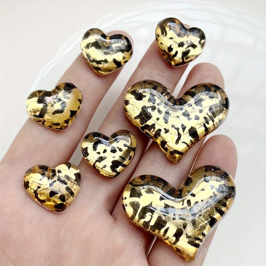 12Pcs beautiful Heart Acrylic leopard print heart Rhinestone Flat back scrapbook diy jewelry decoration diy handmade accessories
12Pcs beautiful Heart Acrylic leopard print heart Rhinestone Flat back scrapbook diy jewelry decoration diy handmade accessories