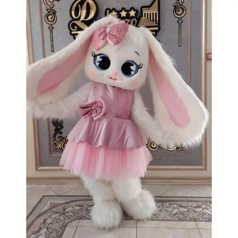 Pink Dress Long Fur Bunny Mascot Costume White Rabbit Advertising Walking Doll Clothings Halloween Carnival Party Fashion Show
Pink Dress Long Fur Bunny Mascot Costume White Rabbit Advertising Walking Doll Clothings Halloween Carnival Party Fashion Show